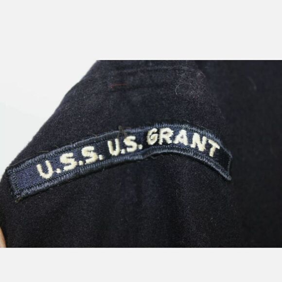 U.S.S. U.S. GRANT NAVY WOOL MALE ENLISTED SERVICE DRESS UNIFORM - Picture 5 of 6
